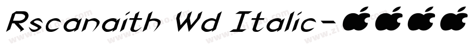Rscanaith Wd Italic字体转换